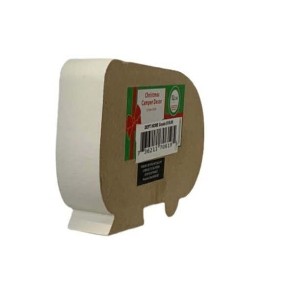 Christmas Camper Table Decor Wood Block Decoration Let it Snow Tropical - Picture 4 of 15